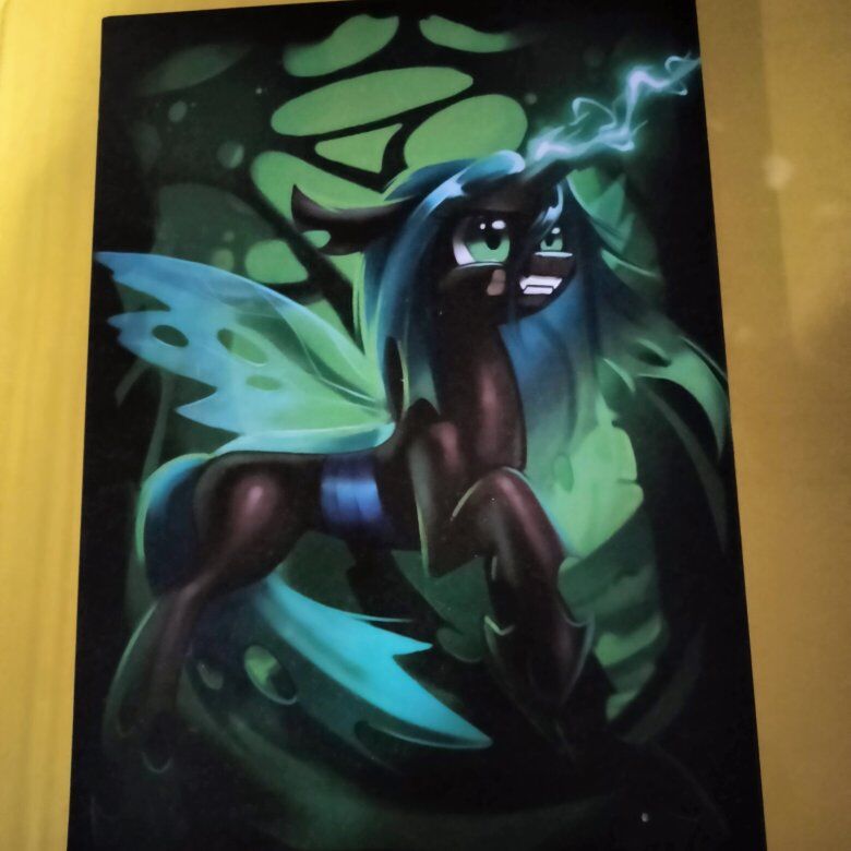 MLP queen chrysalis art card