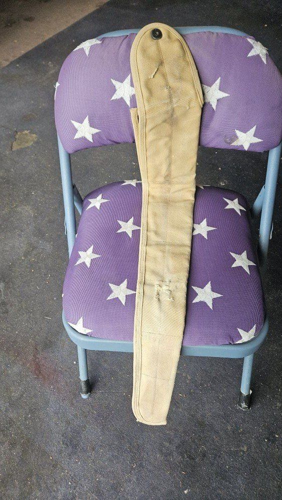 1942 World War II GUN BARREL holder.