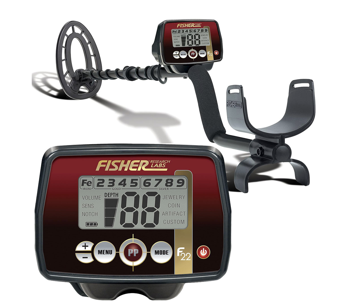 Fisher Research Labs F22 Weatherproof Metal Detector *Closeout*