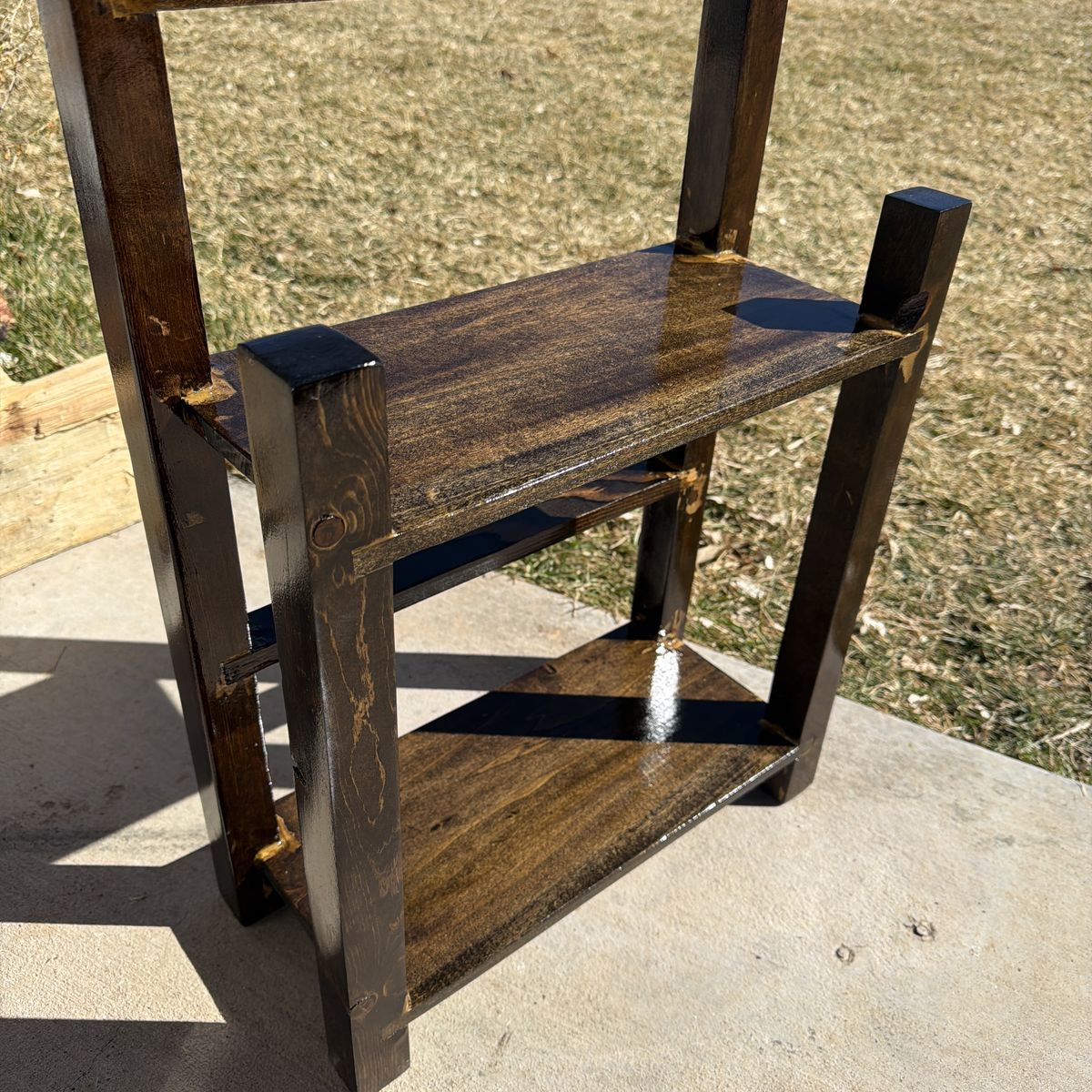 Vintage Handcrafted Component Holder/shelf