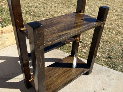 Vintage Handcrafted Component Holder/shelf