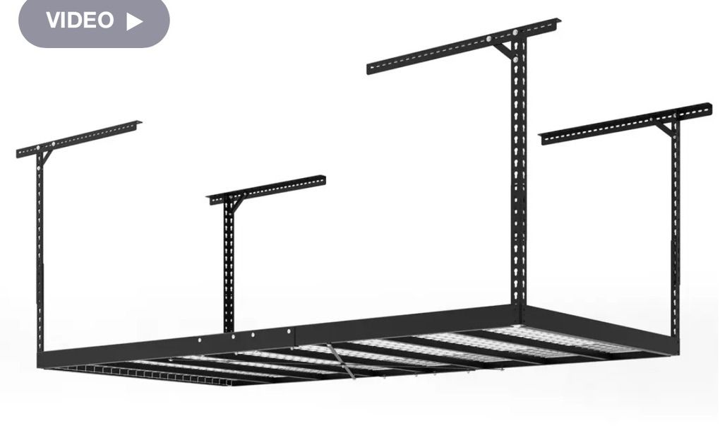 4' x 8' Heavy-Gauge Steel Overhead Rack 800 Lbs