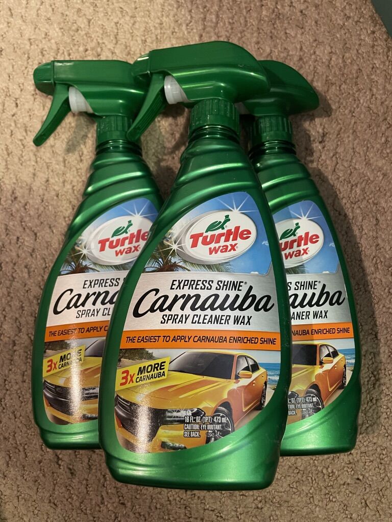 Lot Of 3 Turtle Wax Express Shine Carnauba