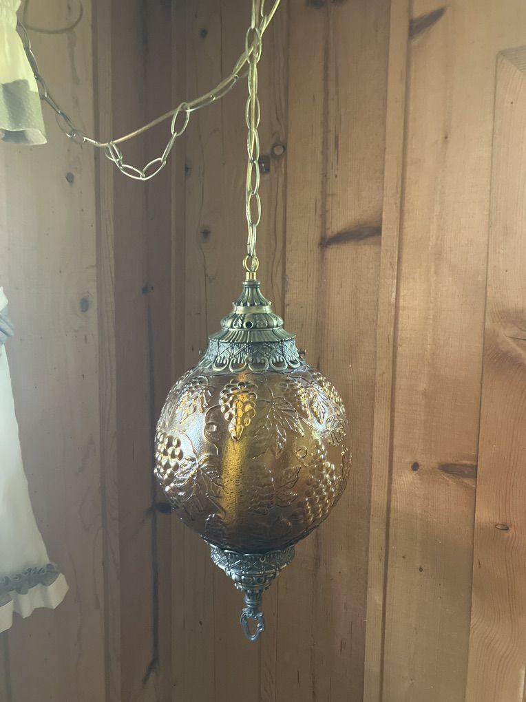 Swag Hanging And Table Lamps.