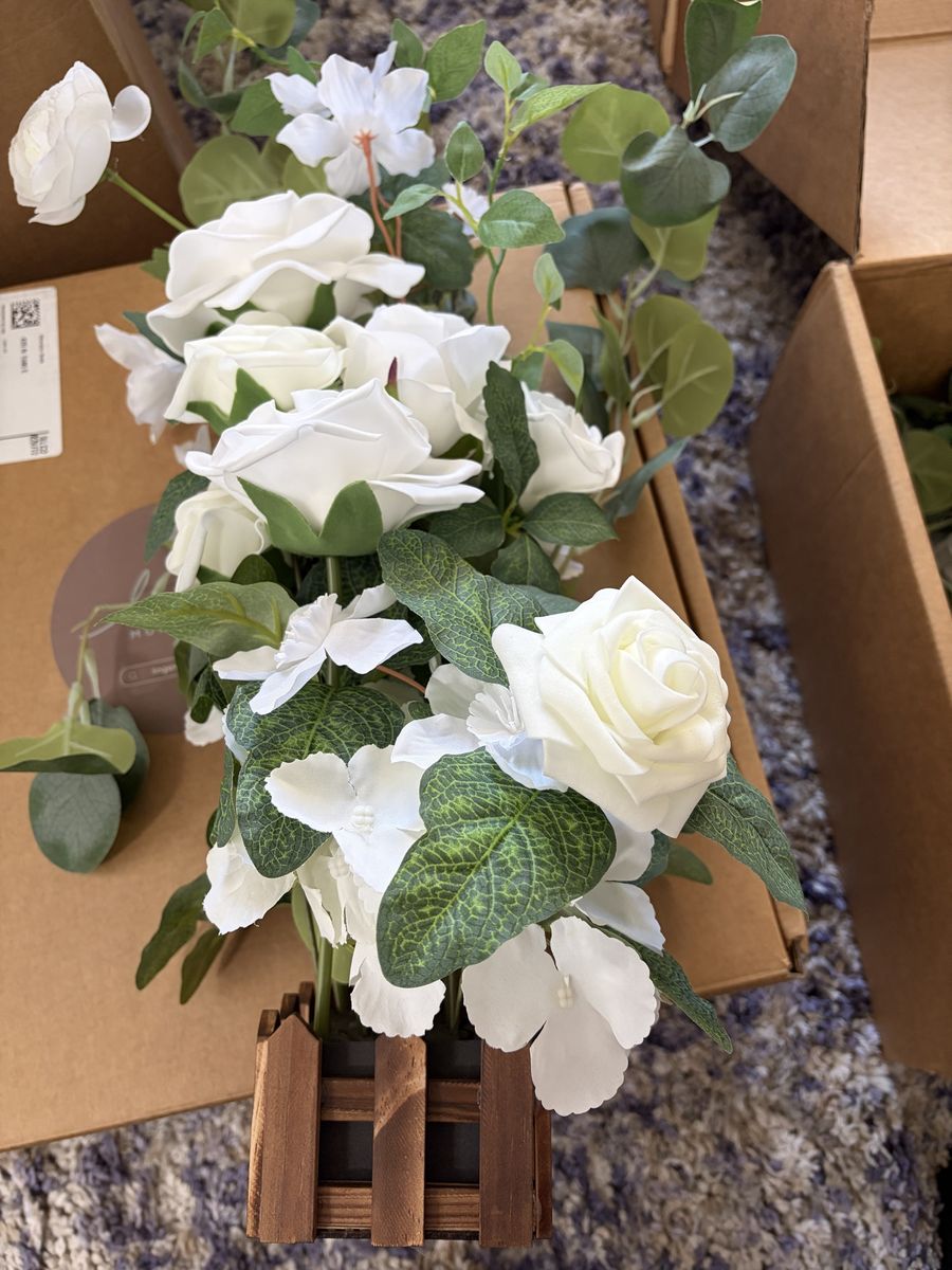 Tall Standing Artificial flowers  Set of 8