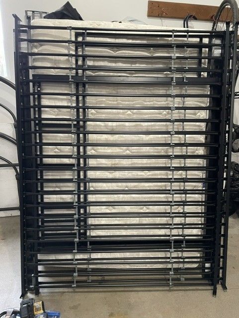 Queen metal bed frame