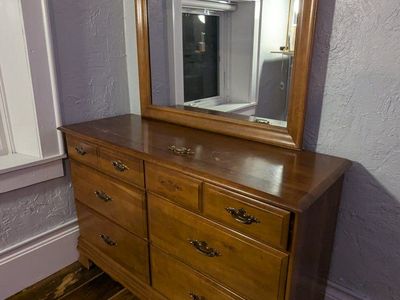 Dresser with mirror