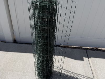 Garden Fence - Green coated wire