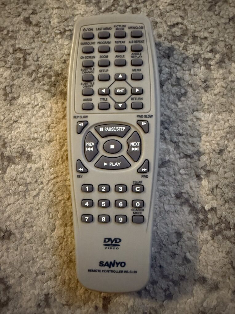 Sanyo DVD Remote Control RB-SL40