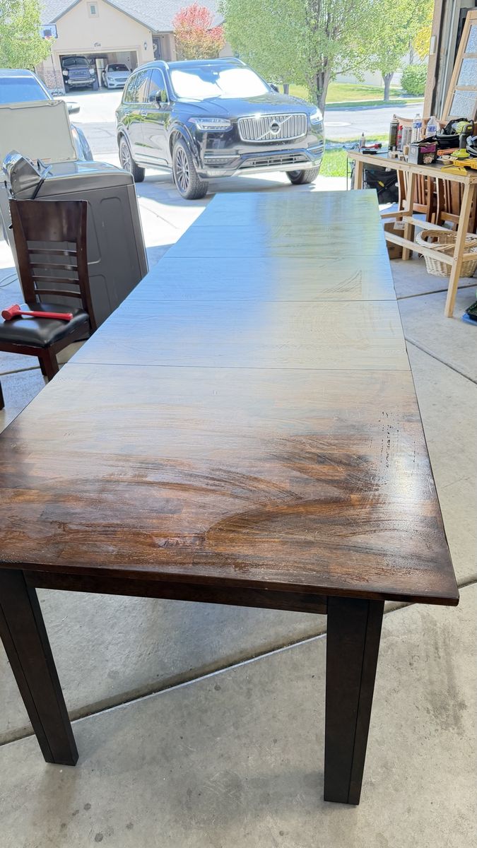Adjustable Dining Table - Extends to 129.5" L x 39" W
