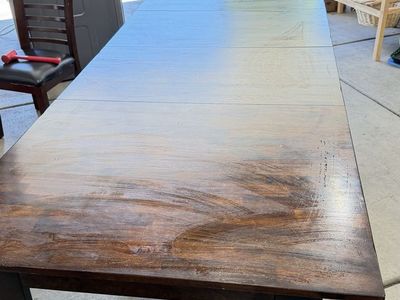 Adjustable Dining Table - Extends to 129.5" L x 39" W