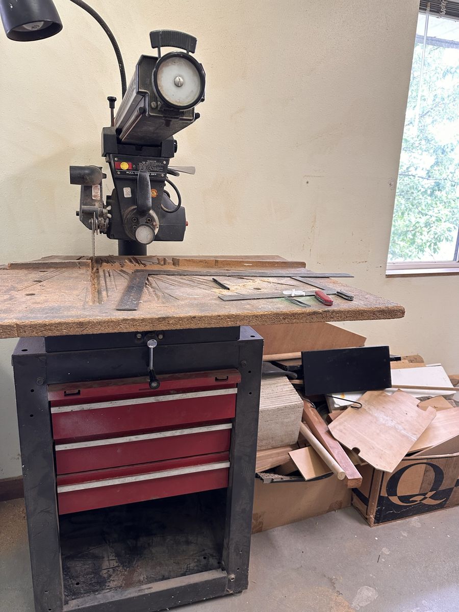 Sears/Craftsman Radial Arm Saw and cabinet