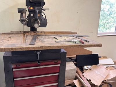Sears/Craftsman Radial Arm Saw and cabinet