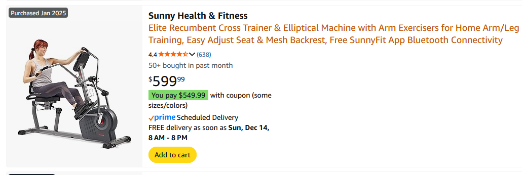 Cross Trainer Elliptical