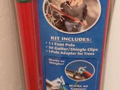 No Ladder Light Hanging Gutter Shingle 11 Ft Pole Kit