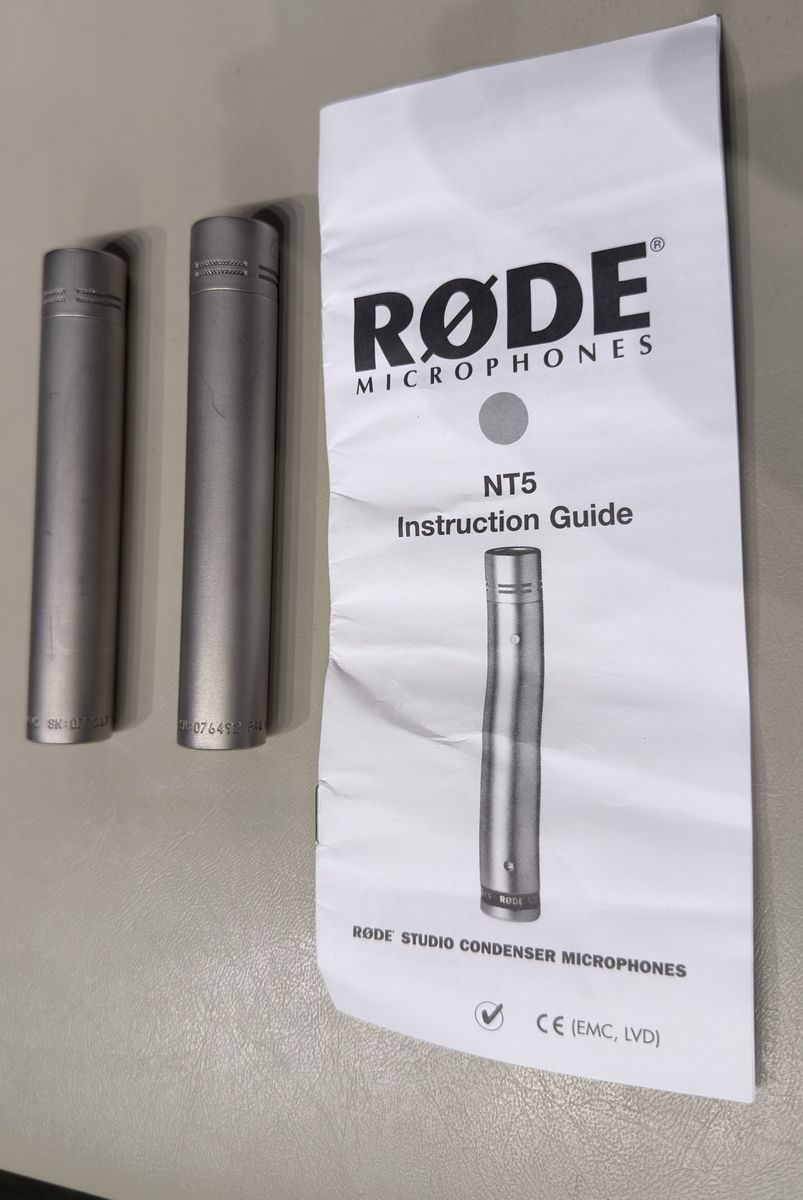 Rode NT5 Matched Pair Compact Condenser Microphones. Exc. Condition.