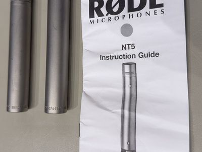 Rode NT5 Matched Pair Compact Condenser Microphones. Exc. Condition.