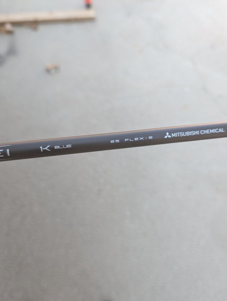 Mitsubishi Chemical Tensei 1K Blue 65 Stiff Golf Driver Shaft w/ Srixon ZXi Adapter