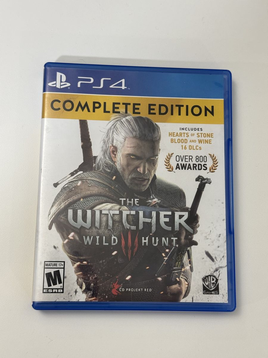 Ps4 / PlayStation 4 Game / The Witcher Wild Hunt / Good Condition
