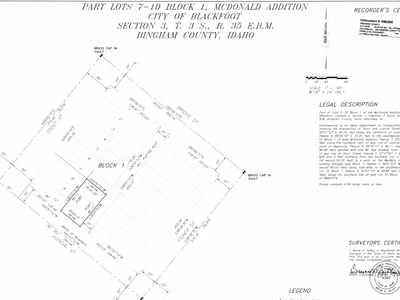 Modest Multifamily or single family Building Lot in Blackfoot, Idaho