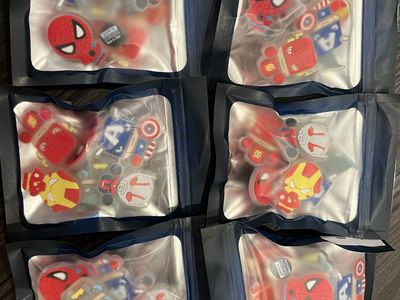 Marvel Superhero Jibbitz Shoe Charms for Crocs - Spider-Man, Captain America, Iron Man & More - New