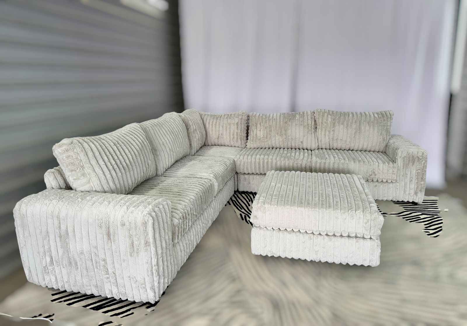 ASHLEY MODEL OVERSIZED MODULAR SECTIONAL + OTTOMAN – MADE TO ORDER