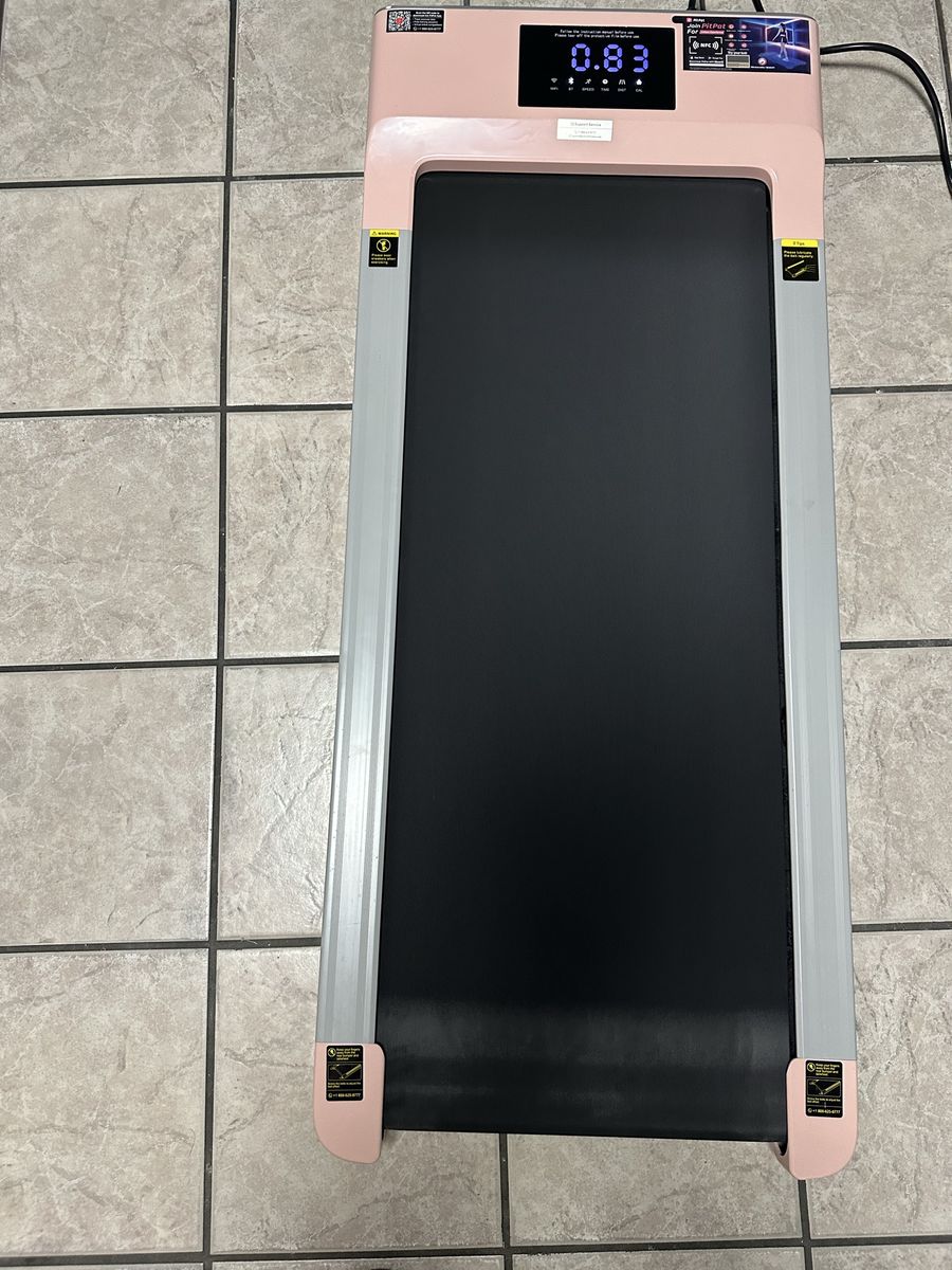 Unbranded Smart Walking Pad Treadmill - Compact Pink Under Desk Exercise Machine, Good Condition