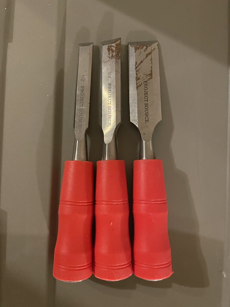 Project Source 3 pc Wood Chisel Set
