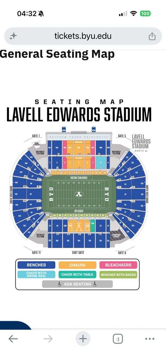 BYU vs Utah Tech Football Tickets - 4 Lower Bowl Seats, Parking & Food