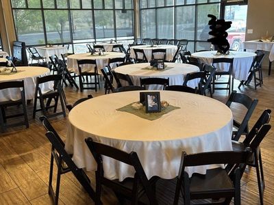 White FabricTablecloths - 14 count for Events & Weddings