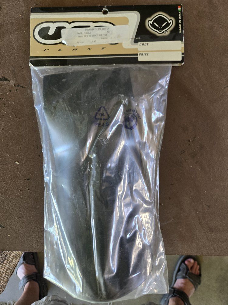 UFO Black Universal Rear Shock Mud Guard Flap - New in Packaging