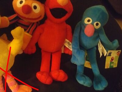 Sesame street characters with tags