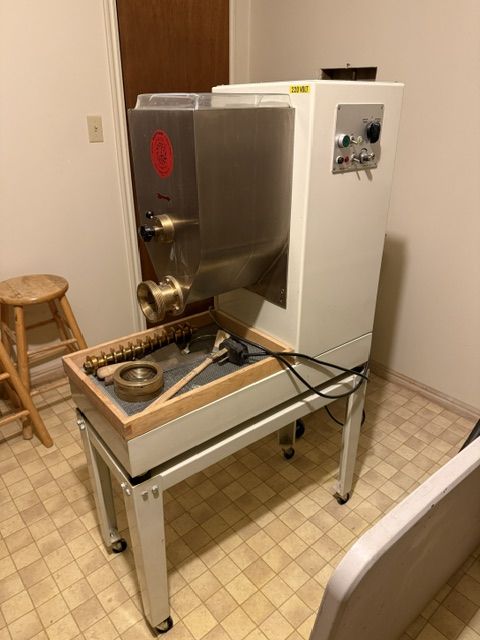 Bottene 220V Commercial Pasta Machine and U.S. Berkel 12" Meat Slicer