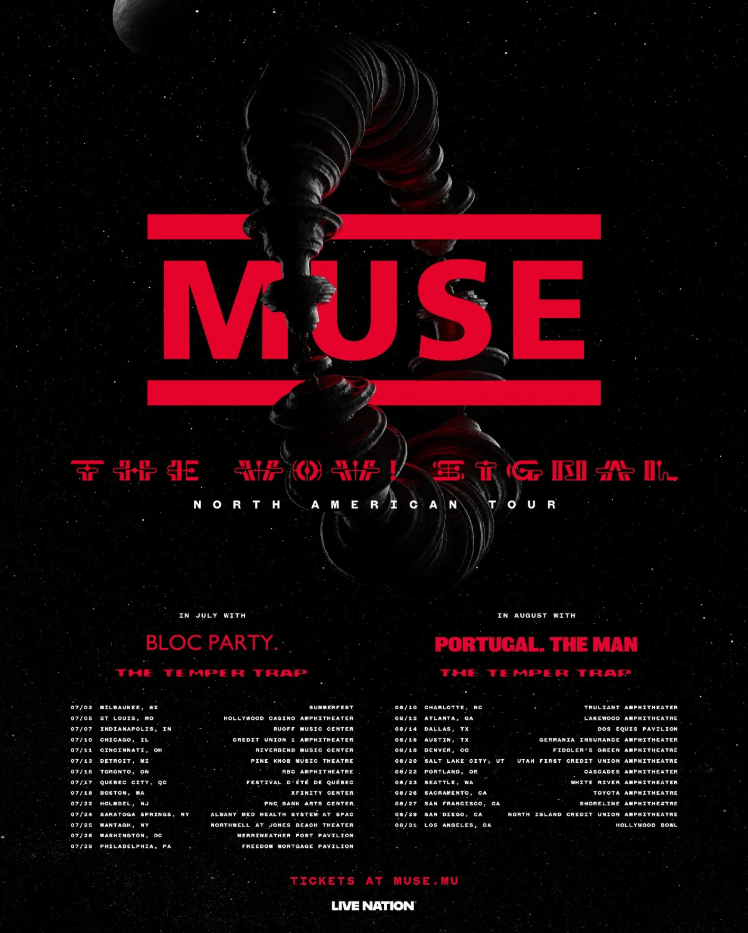 Muse - The Wow! Signal Tour (TWO AISLE SEATS)