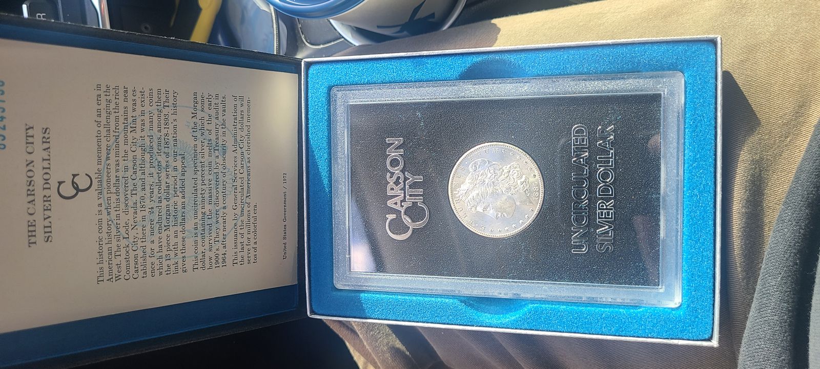 1884 Carson city Morgan silver dollar