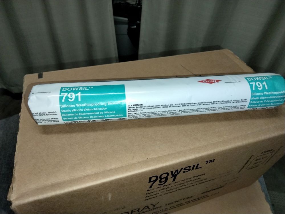DOWSIL / Dow Corning 791 Gray Silicone Weatherproofing Sealant One Case