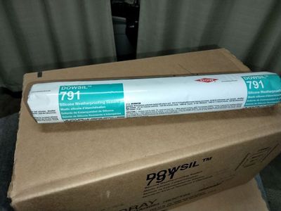 DOWSIL / Dow Corning 791 Gray Silicone Weatherproofing Sealant One Case