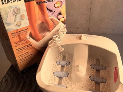 HOMEMEDICS BubbleMate Reflexology Foot Spa with Heat