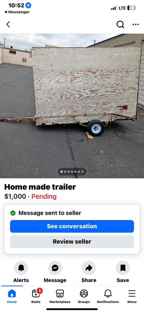 homemade 4by8 Enclosed Trailer