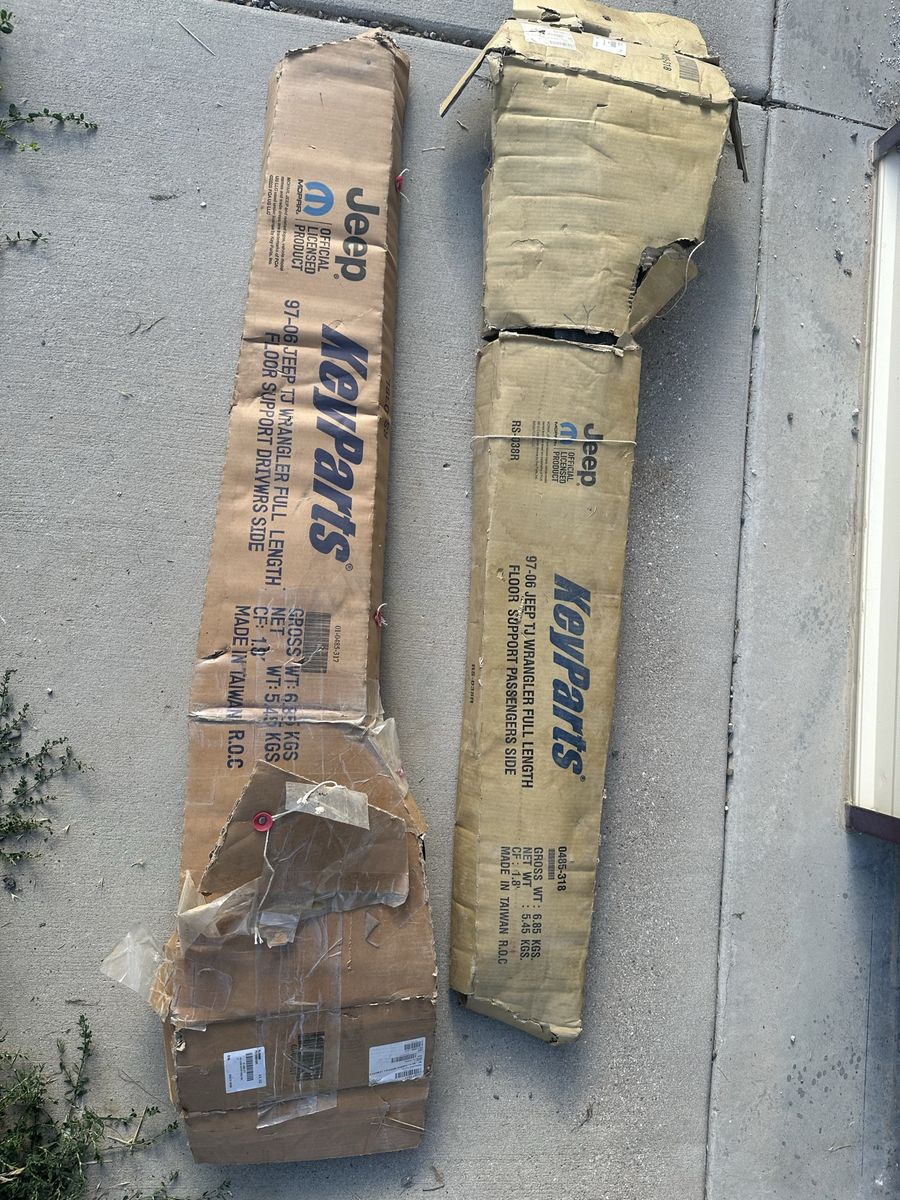 Jeep TJ Full Length Floor Supports (97-06) - Driver & Passenger Side, Never Used