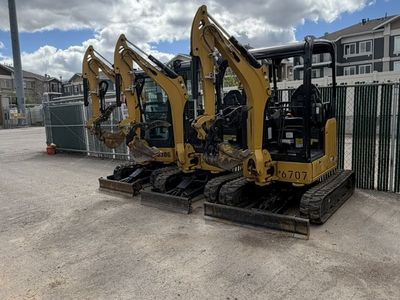 Backyard Mini Excavators for Rent! As narrow as 39 inches. 1.8 and 2 ton Machines. Trailers Available