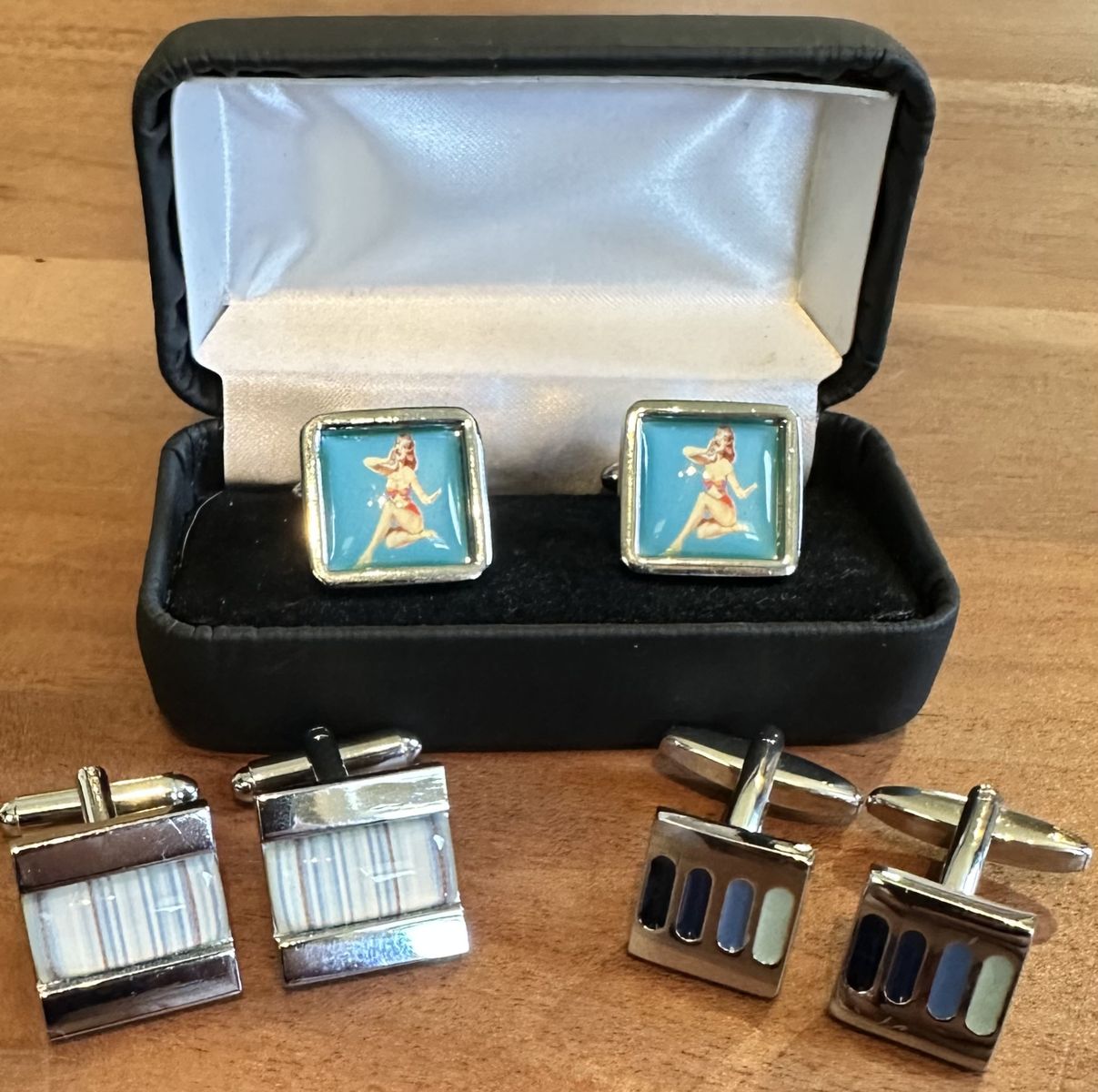 Vintage cufflinks - set of 3