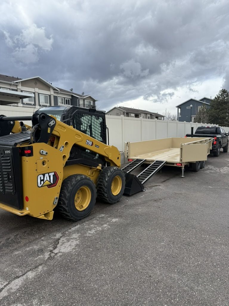 Skid Steer Bobcat and Dump Trailer Combo for Rent - Wheeled Skid Steer