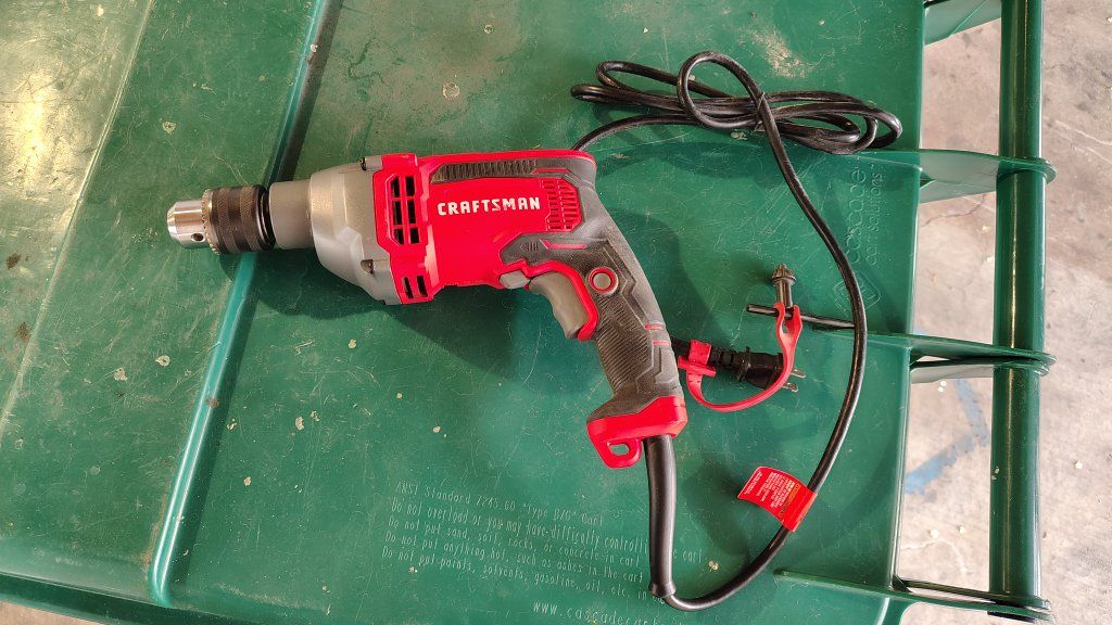 craftsman hammer drill used once