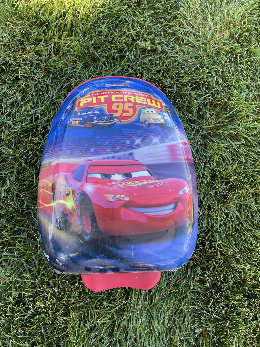 Disney Pixar Cars Lightning McQueen Pit Crew Kids Hard Shell Luggage