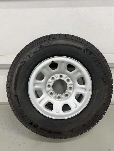 Michelin LTX A/T LT275/70R18 Load E Spare Tire & 8-Bolt Steel Wheel for GMC Sierra 3500HD
