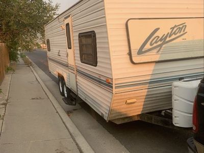 Layton Skyline Travel Trailer- Vintage Camper with Kitchen, Dining & Sleeping Areas