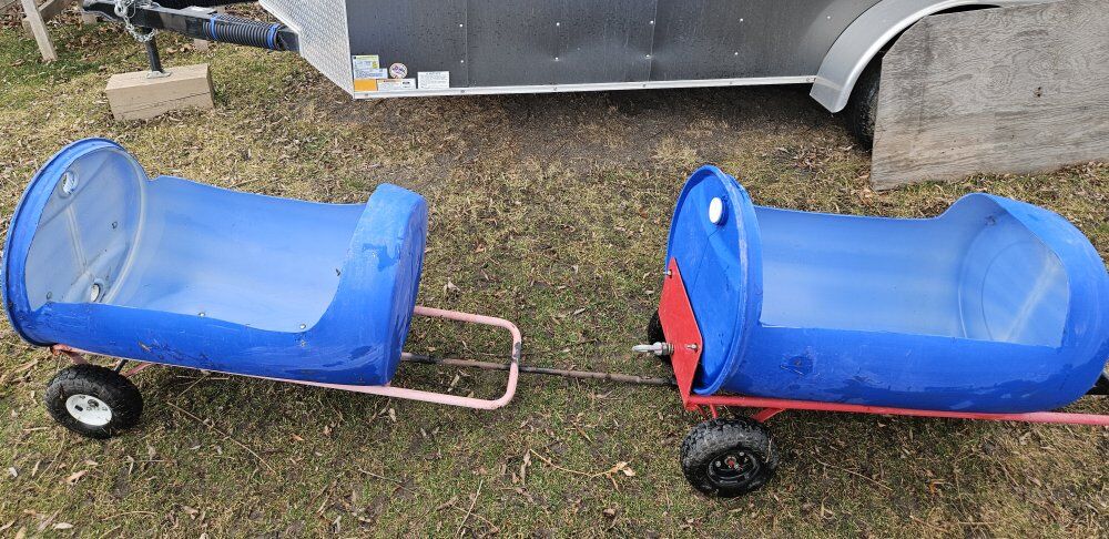 Pull behind trailer train