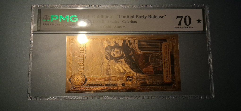 2026 Utah Goldback 3 Goldbacks Celeritas PMG 70 Gem Unc Star Limited Early Release