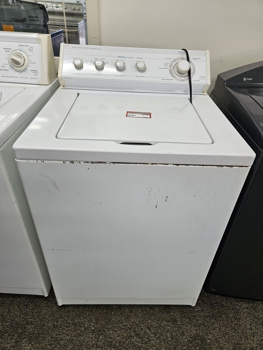 Whirlpool Imperial Top Load Washing Machine - White